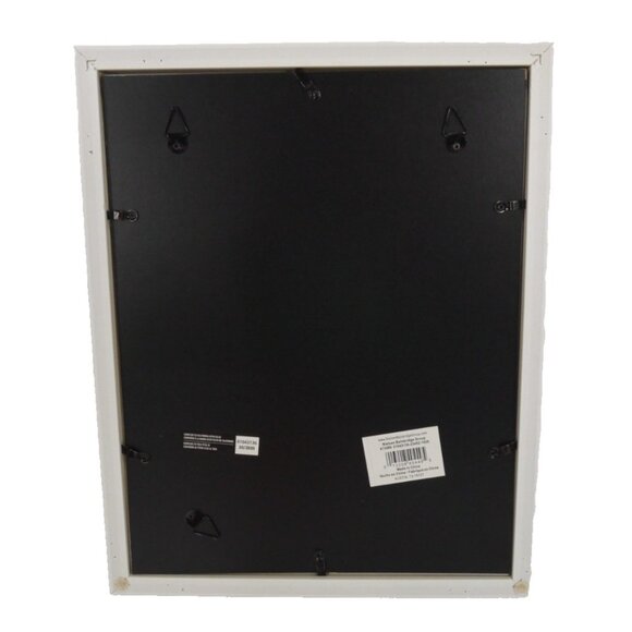NIELSEN BAINBRIDGE white 8x10" hanging photo picture frame 12.25 x 15.25 x 1.25" - Picture 2 of 2